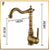Antique Brushed Brass Kitchen Sink Faucets 360 Degree Swivel Porcelain Mixer Tap Crane Torneira Cozinha Faucet