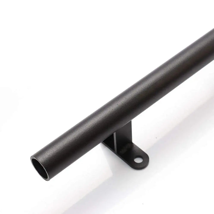 3.3ft 6.6ft 9.9ft 13.2ft Rustic Black Round Tube Sliding Barn Ladder Library Hardware