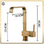 Antique Brushed Brass Kitchen Sink Faucets 360 Degree Swivel Porcelain Mixer Tap Crane Torneira Cozinha Faucet