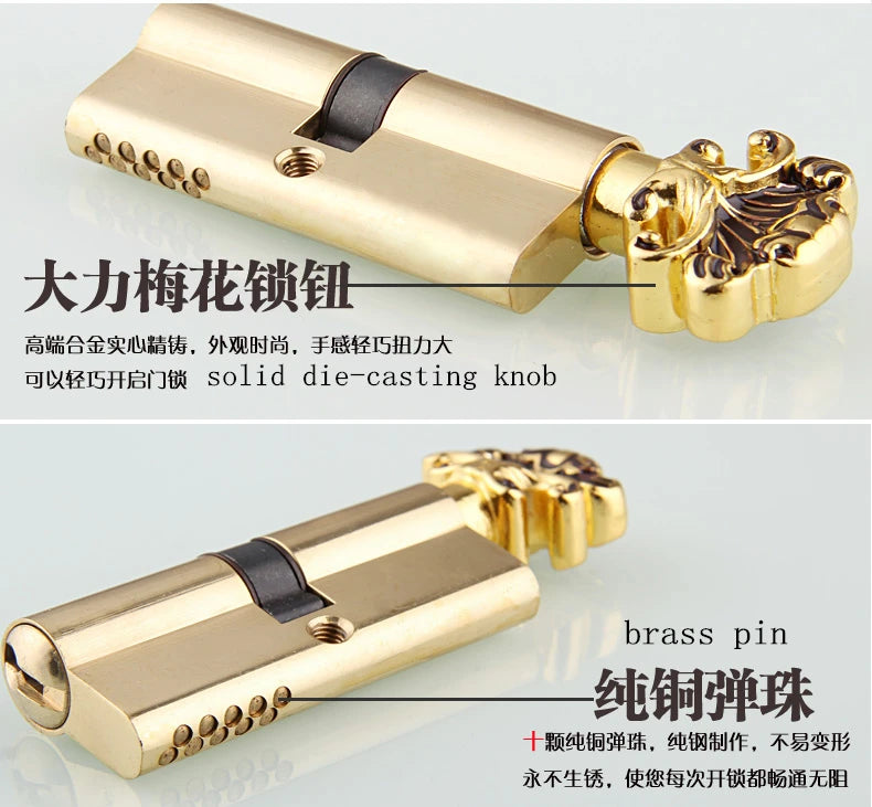 85 HOLLOW SPLIT DOOR LOCK--DOORHAND -ZINC ALLOY MATERIAL----DIFFERENT FROM NORMAL --