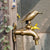 1Piece Decorative Solid Brass G1/2" Outdoor Garden Faucet Animal Handle Antique Cat Dog Bird Duck Snail Squirral