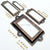 Mini Large Metal Label Holder Pull Frame Handle for Furniture Cabinet Drawer Box Eye Catching Short Size 2 Color Options