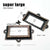 Mini Large Metal Label Holder Pull Frame Handle for Furniture Cabinet Drawer Box Eye Catching Short Size 2 Color Options