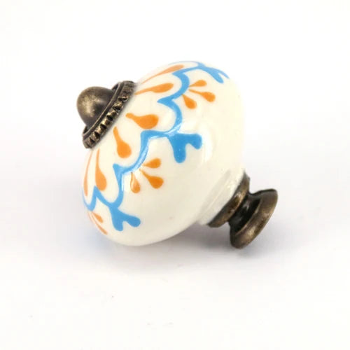 Vintage Ceramic  Kitchen Cupboard Door Drawer Knob Pull Hardware
