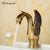 Bathroom Faucets Sink Mixer Cold And Hot Water Swan Style Single Handle Vanity Sink Mixer Crane Wash Basin Taps WB1025