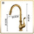 Antique Brushed Brass Kitchen Sink Faucets 360 Degree Swivel Porcelain Mixer Tap Crane Torneira Cozinha Faucet