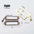 Mini Large Metal Label Holder Pull Frame Handle for Furniture Cabinet Drawer Box Eye Catching Short Size 2 Color Options