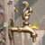 1Piece Decorative Solid Brass G1/2" Outdoor Garden Faucet Animal Handle Antique Cat Dog Bird Duck Snail Squirral