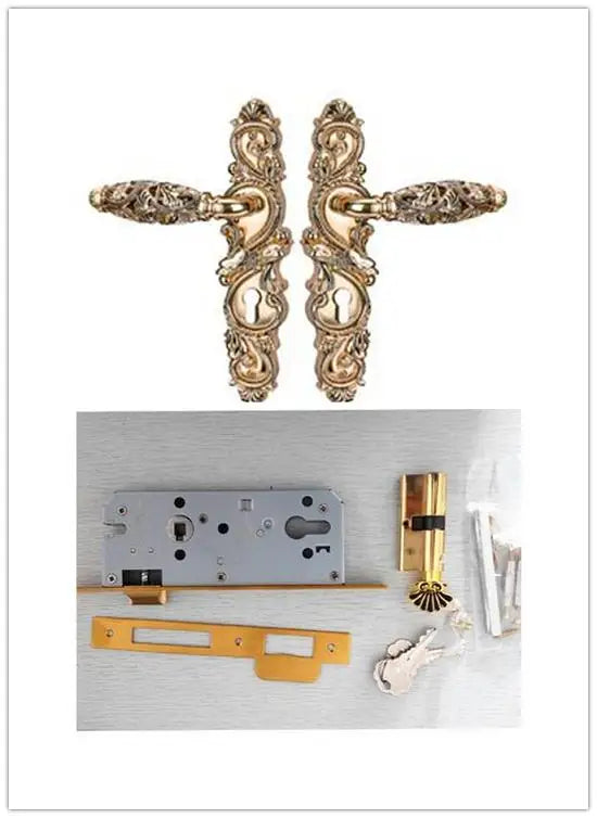85 HOLLOW SPLIT DOOR LOCK--DOORHAND -ZINC ALLOY MATERIAL----DIFFERENT FROM NORMAL --