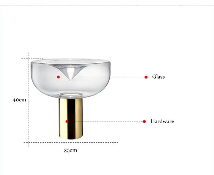 Nordic Clear Glass Table Lamp Creative Swirl Design Gold Hardware Plating Smoky Gray Bedroom Decoration LED E27 Desk Lamp