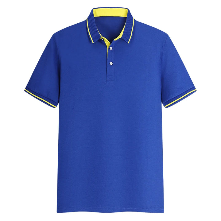Custom Printed Logo On Cust T-shirts. Embroidered Polo Shirts For Male And Female Employees Of The Company, and Design