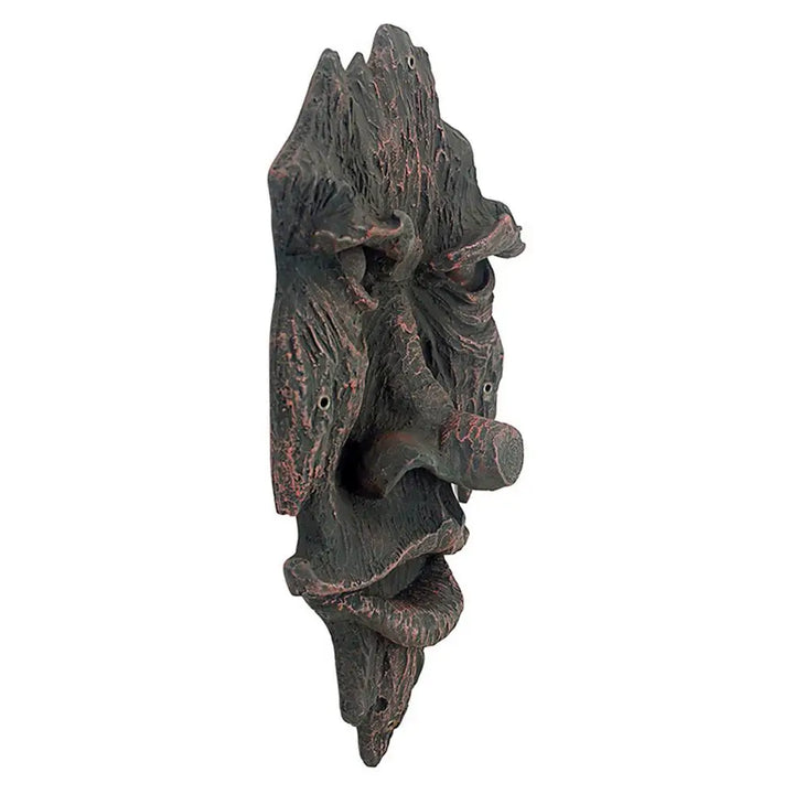 Bark Ghost Face Facial Features  Greenman Tree  Resin Garden Outdoor Sculpture