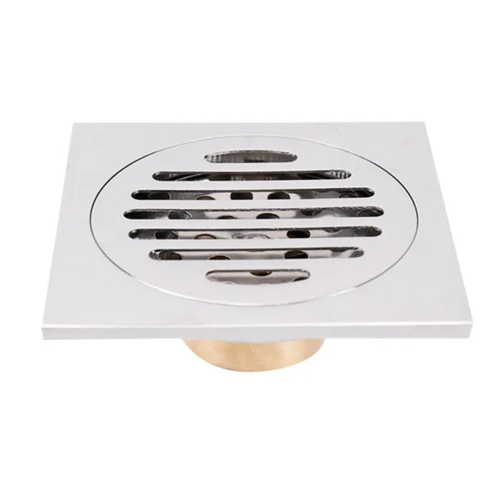 Brass Matte Black Square Style rolse gold Floor Drainer gold Waste drain Bathroom brushed nickel Shower Drain DR087