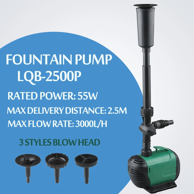8/14/24/55/85W High Power Fountain Water Pump fountain Maker Pond Pool Garden Aquarium Fish Tank Circulate Multi Performance