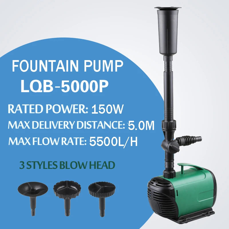 8/14/24/55/85W High Power Fountain Water Pump fountain Maker Pond Pool Garden Aquarium Fish Tank Circulate Multi Performance
