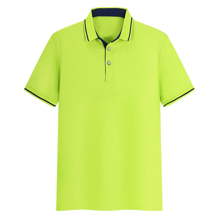 Custom Printed Logo On Cust T-shirts. Embroidered Polo Shirts For Male And Female Employees Of The Company, and Design