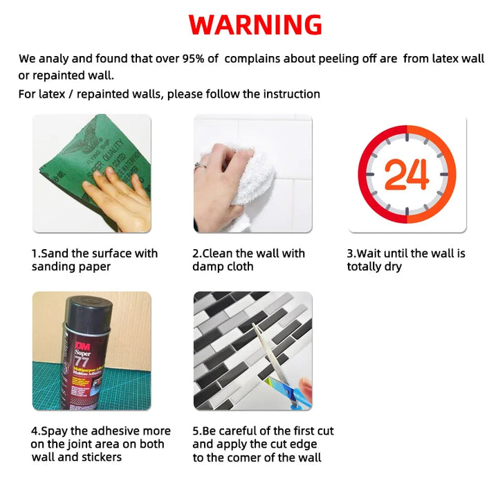 15PCS Wall Sticker Waterproof PVC imitation brick Wallpapers for TV walls living room bedroom kitchen kids rooms painted surface