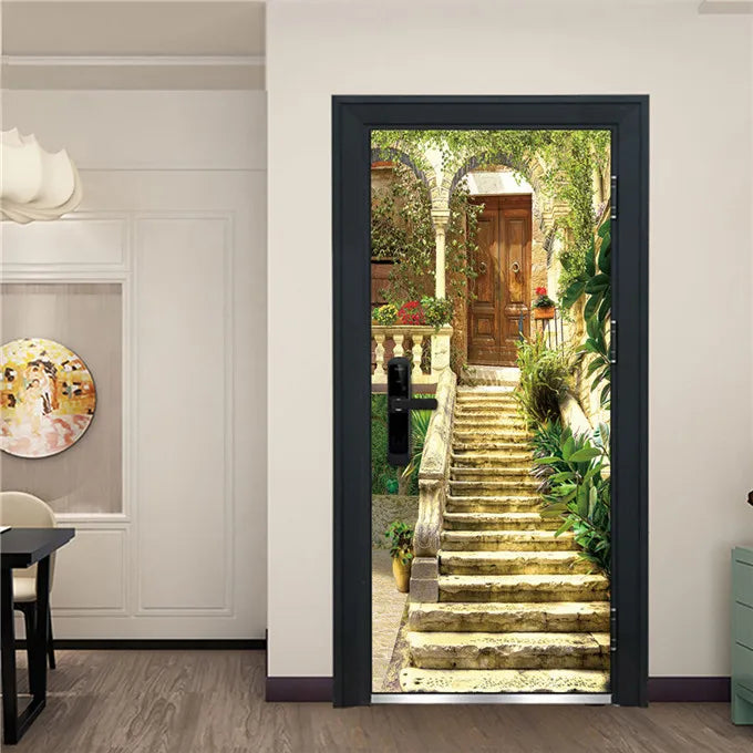 3D Stereo Butterfly Door Stickers For Living Room Bedroom Renew Decal Self-adhesive Removable Wine Cabinet Home Decor Wallpaper