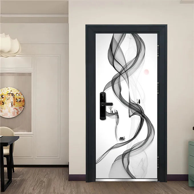 3D Stereo Butterfly Door Stickers For Living Room Bedroom Renew Decal Self-adhesive Removable Wine Cabinet Home Decor Wallpaper
