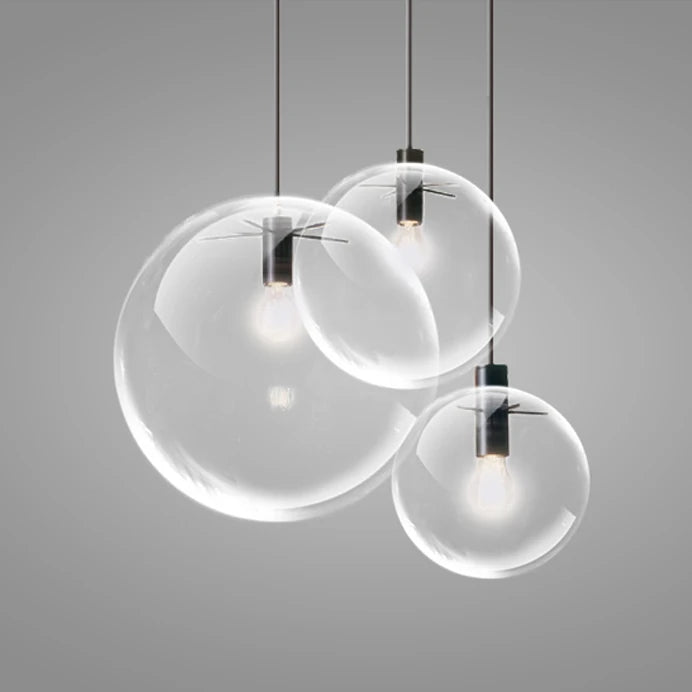 led e27 Nordic Iron Glass Bubble Minimalism LED Lamp LED Light.Pendant Lights.Pendant Lamp.