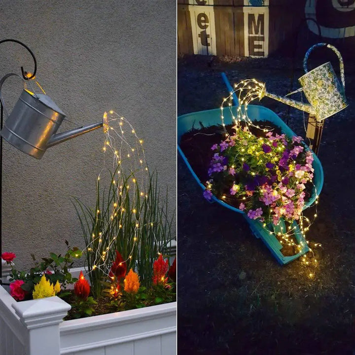 Solar Garden Light LED Fairy Gypsophila Tree Waterfall Icicle LED String Holiday Christmas Party Garland Waterproof Solar Lamp