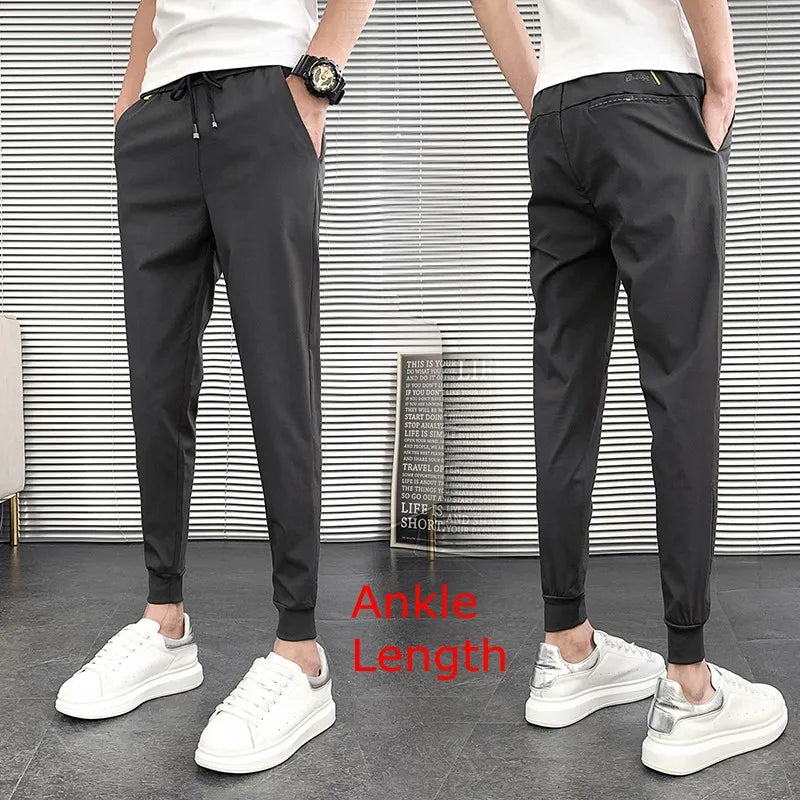 Pantalones Hombre Summer New Men Trousers Korean Luxury Clothing Streetwear Slim Fit Cargo Pants Slim Fit Casual Work Wear 36-28