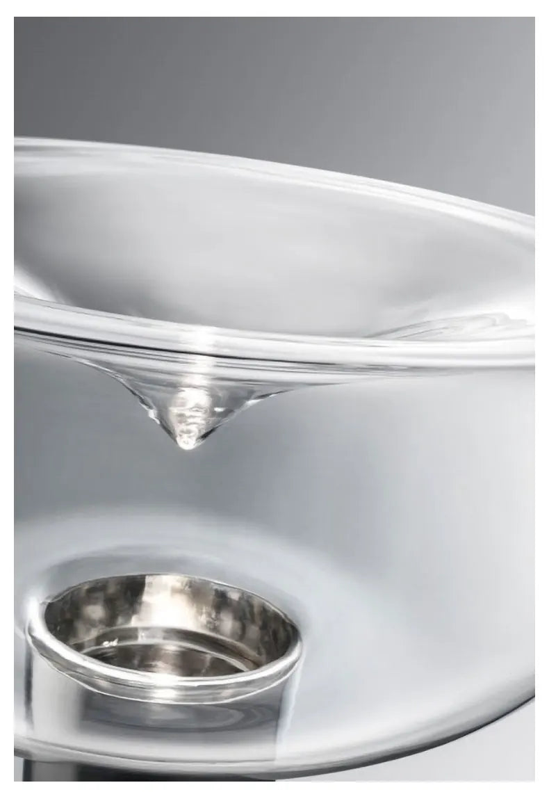 Nordic Clear Glass Table Lamp Creative Swirl Design Gold Hardware Plating Smoky Gray Bedroom Decoration LED E27 Desk Lamp