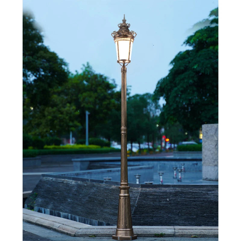 (H≈2.4M) Garden Lights, Outdoor Waterproof Garden Villa Landscape Lights, Street Lights, High Pole Lights