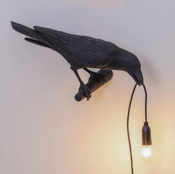 Modern Table Light,E12 Wall Lamp Resin Bird Light for Home Decoration Living Room Foyer Study Bedroom Nightstand Lights
