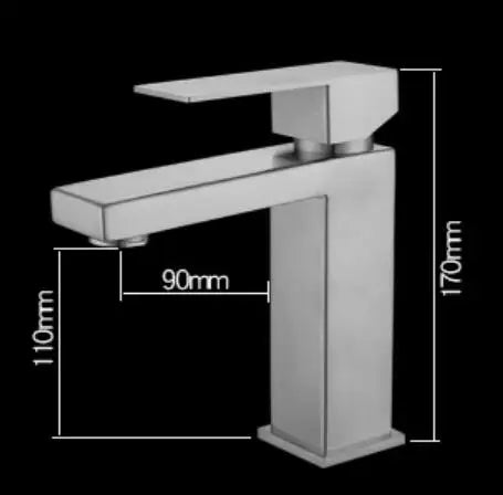 stainless steel brushed Gold bathroom Faucet Deck Mounted Basin Sink Tap Mixer Hot & Cold Water mixer Faucet