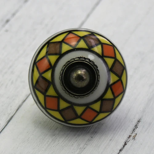 Vintage Ceramic  Kitchen Cupboard Door Drawer Knob Pull Hardware