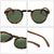 GCV Brand Advanced Walnut Wood Hawksbill Leopard Grain Frames Ultralight Sunglasses Men Women F Polarized  Sunglasses
