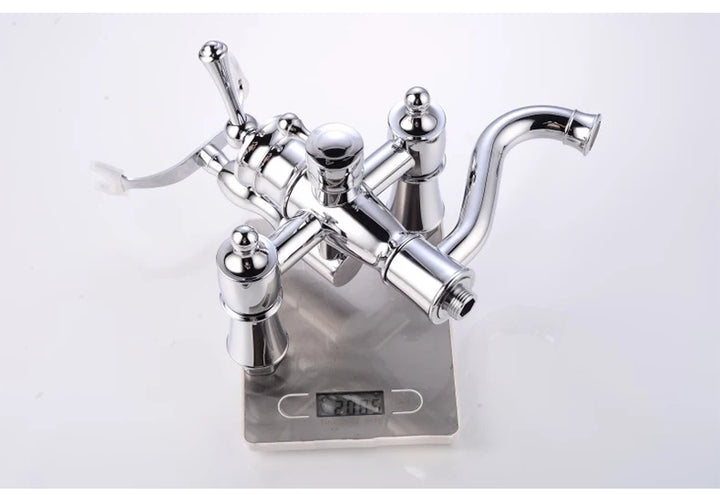 ELLEN Wall Mounted Bathroom Bath Faucet with Hand Shower Black Bath Tub Mixer Tap Bath Shower Mixer ELS2300