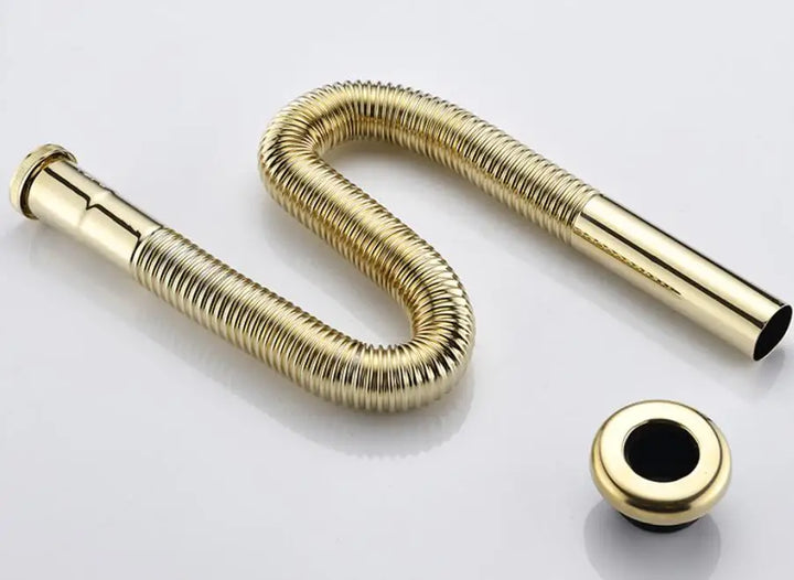 stainless steel brushed Gold bathroom Faucet Deck Mounted Basin Sink Tap Mixer Hot & Cold Water mixer Faucet