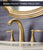 ELLEN Antique Bronze Bath Sink Faucet Double Handle Basin Sink Faucet Hot and Cold Water Mixer 3 Hole Bathroom Faucet ELF8001-3