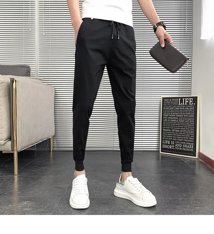 Pantalones Hombre Summer New Men Trousers Korean Luxury Clothing Streetwear Slim Fit Cargo Pants Slim Fit Casual Work Wear 36-28