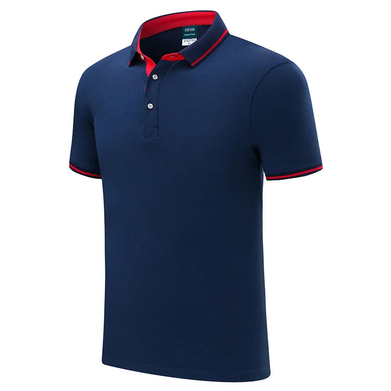 Custom Printed Logo On Cust T-shirts. Embroidered Polo Shirts For Male And Female Employees Of The Company, and Design