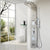 KEMAIDI 12 Choice Black Shower Column Faucet Bath  Faucet Temperature Digital Display LED Shower Panel Body Massage System Jets