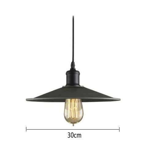 Loft Industrial Retro Iron Pendant Lights Lampshade for Restaurant Clothing Store Light Cafe Cover Kitchen Home Hanging Lamp