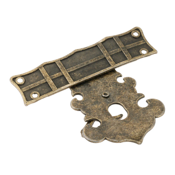 2Pcs New Antique Bronze Padlock Latch Hasp Vintage Hasp Furniture Clasp Lock
