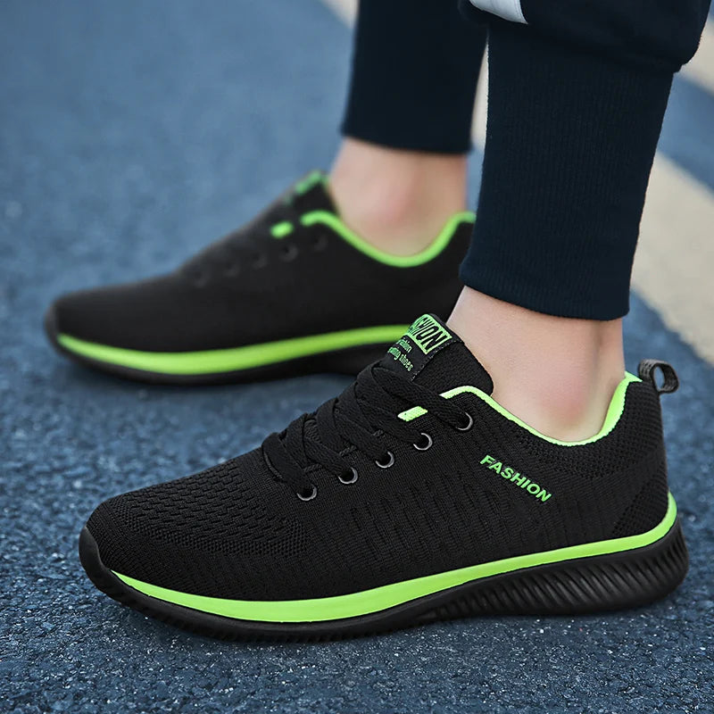 Light Sports Shoes Men Women Black Knit Sneakers Big Size 48 Breathable Casual Walking Shoes Zapatillas