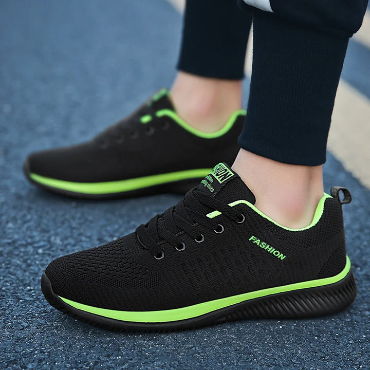 Light Sports Shoes Men Women Black Knit Sneakers Big Size 48 Breathable Casual Walking Shoes Zapatillas