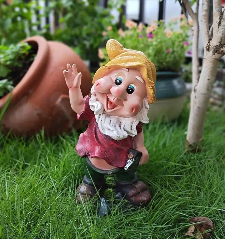 Outdoor  Resin 7 Dwarfs Landscape Terrace Yard Decoration