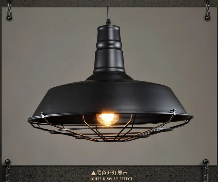 American Loft Industrial Retro Iron Pendant Lights