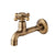 Antique Brass Basin Faucet Kitchen Faucet Garden taps Wall Mounted Lavatory Bathroom Mop Water Tap Washing Machine Faucet
