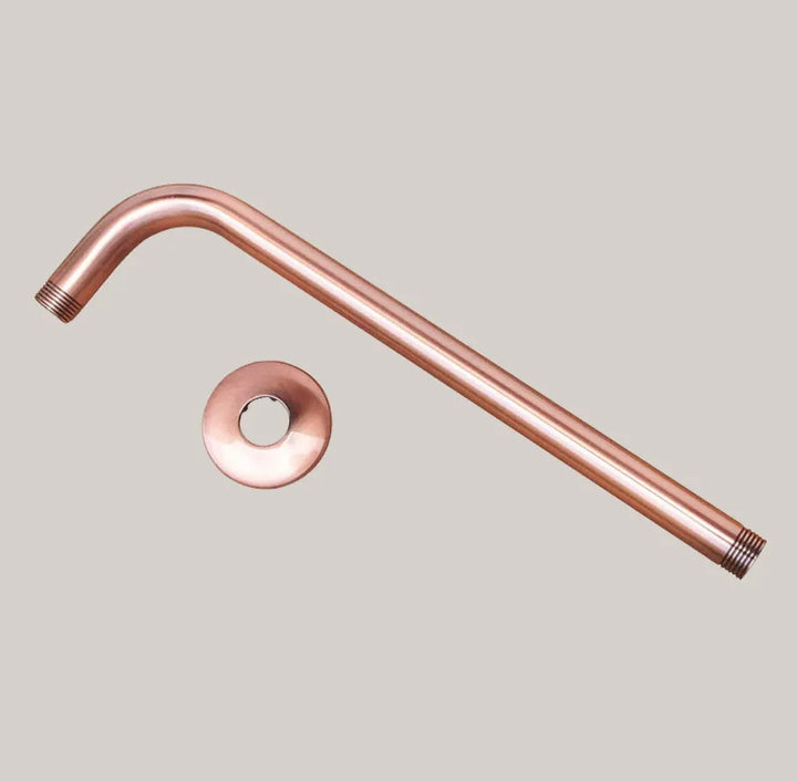 Antique Red Copper 8 inch Round Rainfall Shower Head & Hand Shower Head 1.5 Shower Hose Brass Handshower Bracket Wall Shower Arm