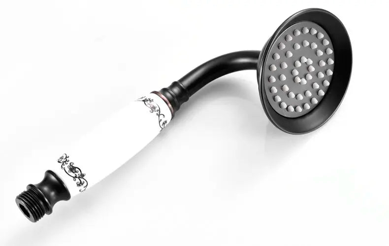 Brass&Porcelain Bathroom Hand Shower Head Rainfall Shower Faucet  Bracket Shower Hose