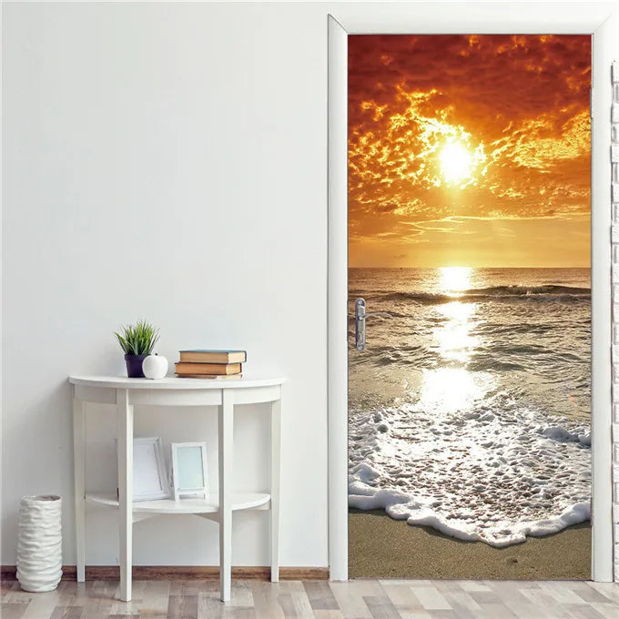 3D Stereo Butterfly Door Stickers For Living Room Bedroom Renew Decal Self-adhesive Removable Wine Cabinet Home Decor Wallpaper