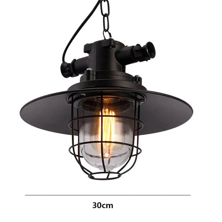 Loft Industrial Retro Iron Pendant Lights Lampshade for Restaurant Clothing Store Light Cafe Cover Kitchen Home Hanging Lamp