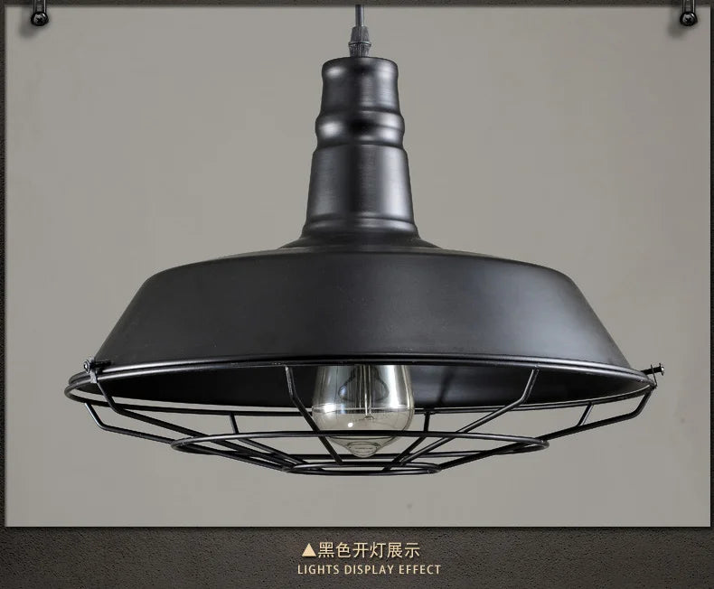 American Loft Industrial Retro Iron Pendant Lights